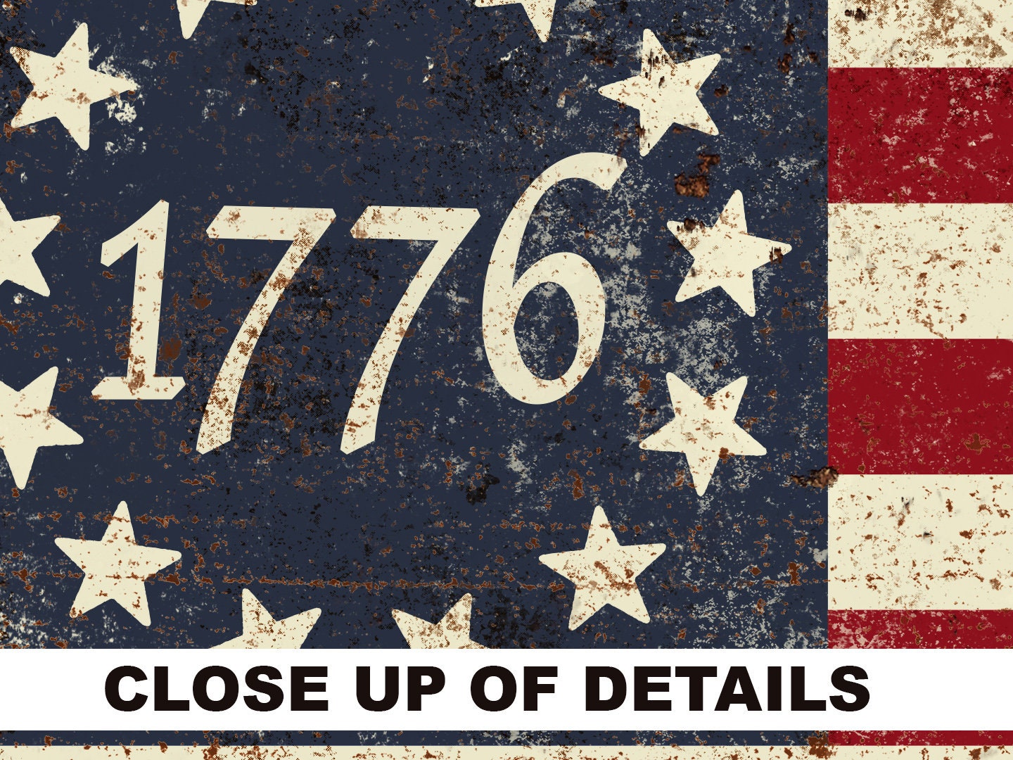 Primitive Fourth of July Decor - Betsy Ross 13 Star 1776 American