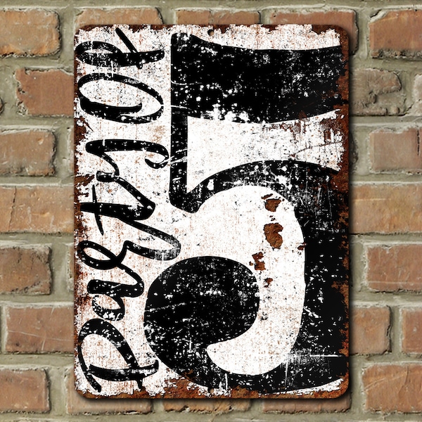 PARTY OF Your Family Sized Pick 1-9 Metal Kitchen Dining Room Sign Farmhouse Decor Indoor Outdoor Housewarming Gift Idea