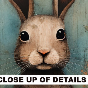 Primitive Easter Decor - Rustic Folkart Bunny Metal Art Sign Mantle ...