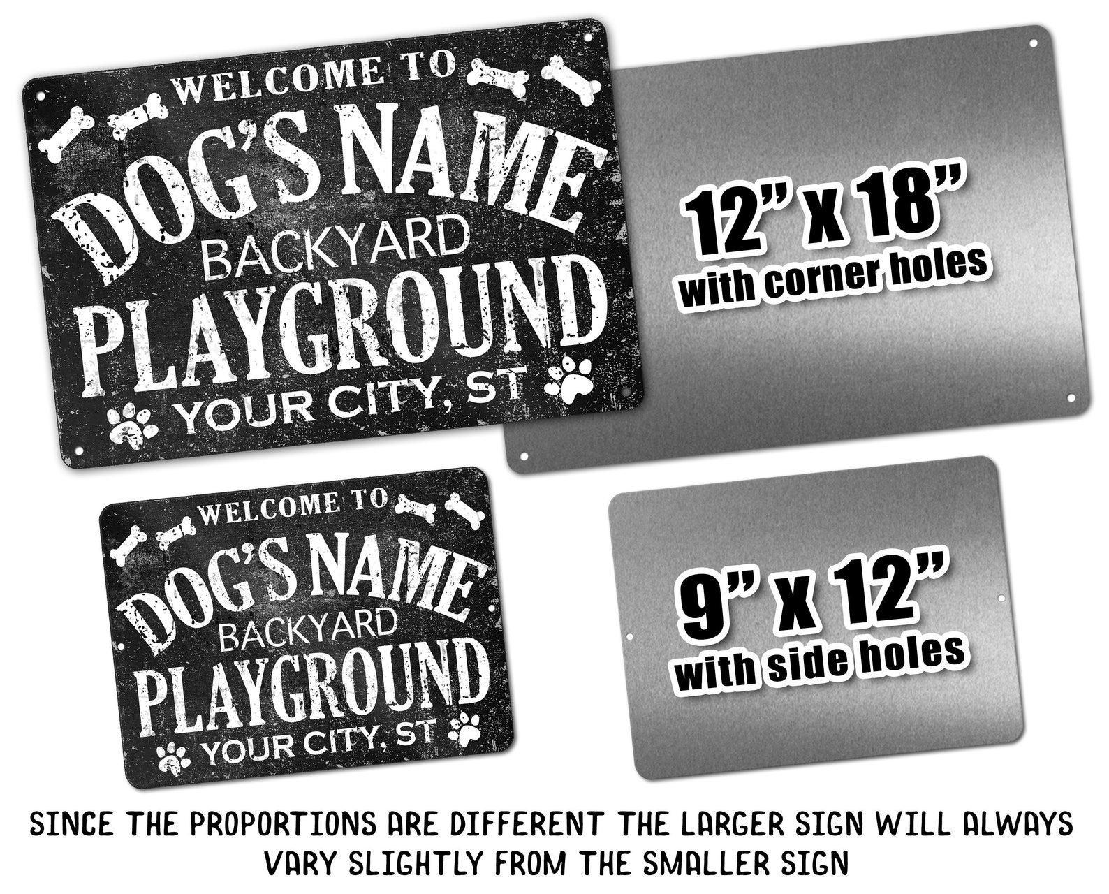 Customized Dog Name Backyard Paradise Playground Established Etsy
