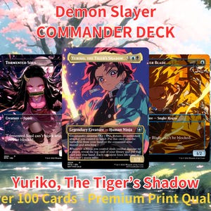 Baraja Demon Slayer Commander • Baraja Demon Slayer Proxy • Baraja Mtg Commander • Cartas MTG personalizadas • Magic Proxies • Kimetsu no Yaiba