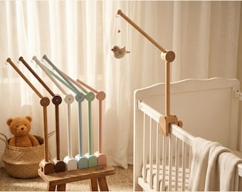Braccio porta giostrina per culla in legno naturale: universale