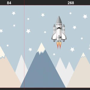 Bergen en astronautenfiguren ruimtebehang, planeten in de ruimtebehang, ruimtebehang, zonnestelselsterren en planetenbehang