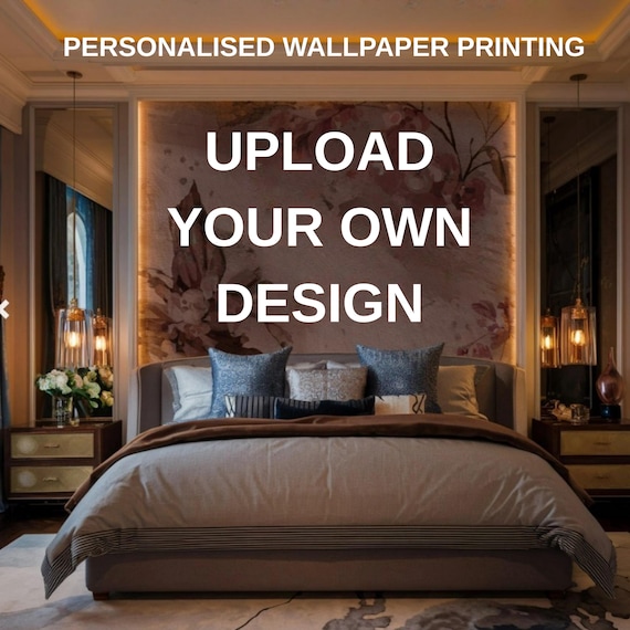 Custom Wallpaper Mural: Personalized Design, Nonwoven, Peel & Stick