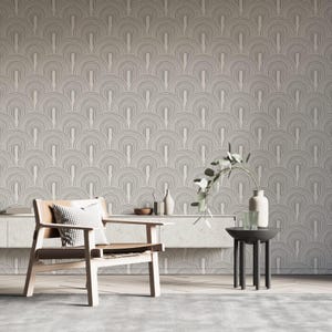 Papier peint abstrait autocollant, papier peint amovible, décoration d'intérieur moderne, papier peint beige, motif géométrique, papier peint en vinyle