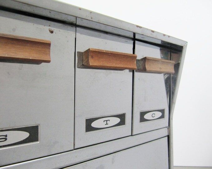 Mid Century Chrome Bread Box and Canister Set Etsy