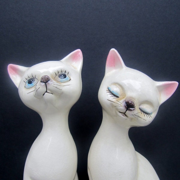 Vintage Siamese Ceramic Cats