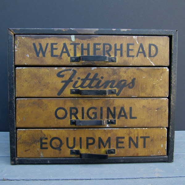 Metal Advertising Box Weatherhead Fitting Original Equipment with Parts