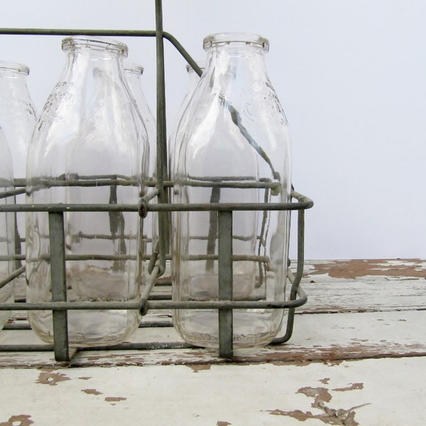 Milk Bottles with Carrier