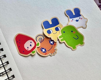 Tamagotchi Papier Sticker