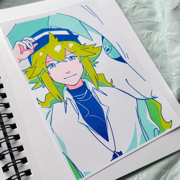 N + Reshiram Riso Print