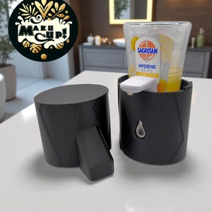 Maku Up Soap Dispenser Protective Cover for Sagrotan No-Touch – Modern Design - Dettol Soap Dispenser - Bathroom Accessories - Minimalist image 1