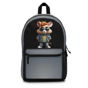 Cool Cartoon Mouse Backpack, Kids School Bag, Cute Animal Pack, Perfect for Gift, Trendy & Functional