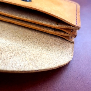 three pocket accordion wallet, three pocket accordion wallet, leather wallet, compact wallet, small leather wallet, wallet for her, gift.