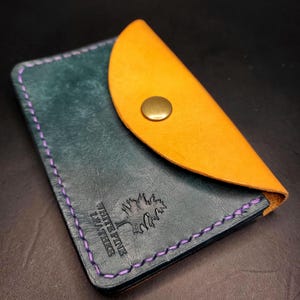 three pocket accordion wallet, leather wallet, compact wallet, small leather wallet, wallet for her, gift.