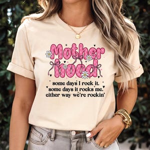 Oversized Graphic Mom T-shirt, Motherhood T Shirt, Cool Mom Club,  Trendy Mama Tshirt, Comfort Colors, Mother Hood Shirt, Mom Life Tee