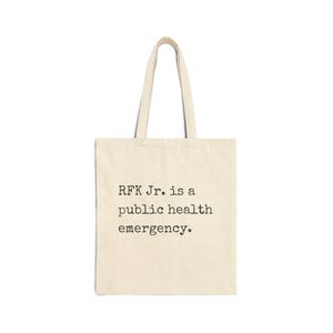 Cotton Canvas Tote Bag with Bold Statement, Eco-Friendly Shopping Bag, Reusable Grocery Tote, Unique Gift for Activists, Casual Everyday Use