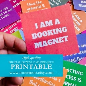Tarjetas de afirmación para actores imprimibles: tarjetas motivacionales para artistas, obsequios para actores, descarga instantánea