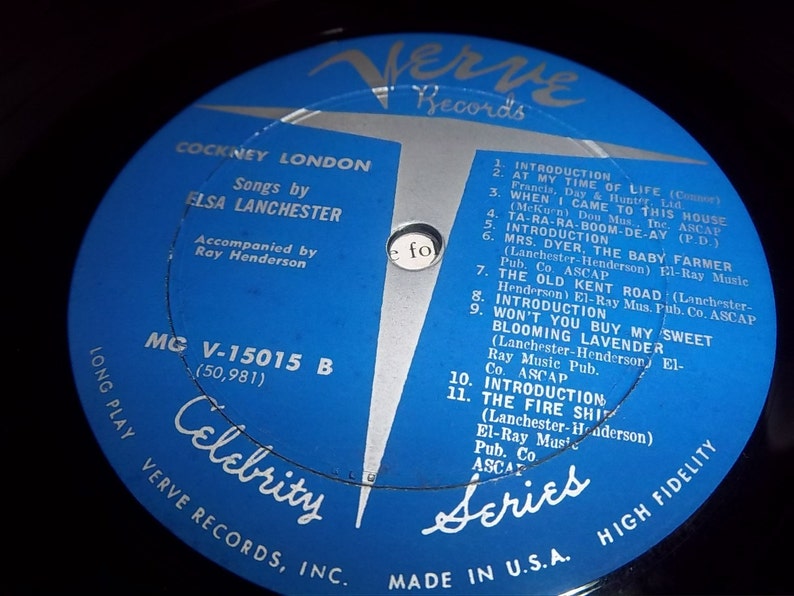 Cockney London Songs Sung By Elsa Lanchester And Ray Etsy