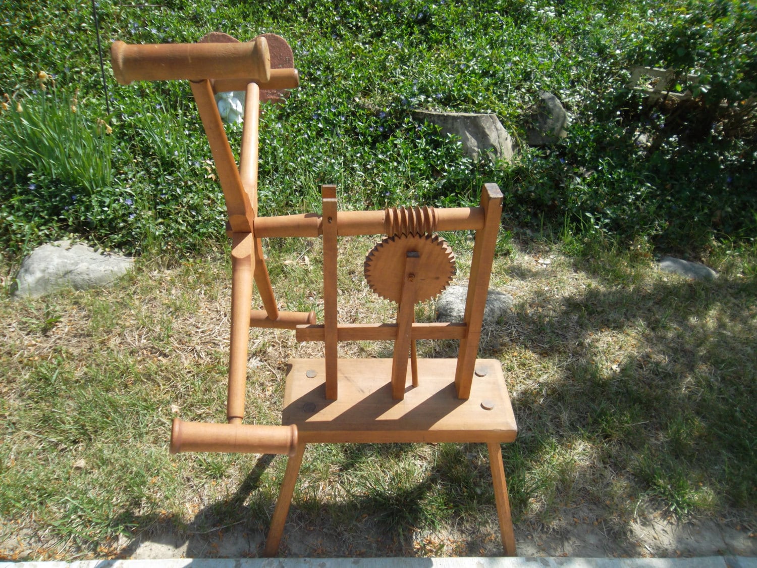 Antique Yarn Winding Wheel Spinning Weasel 1800s Etsy