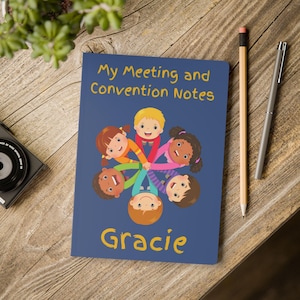 Cuaderno colorido para reuniones y convenciones infantiles, regalos JW para niños, regalo para convención regional, regalo para asamblea de circuito, cuaderno para reuniones JW