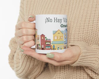 Taza de cerámica personalizada "Best Life Ever" / "No Hay Vida Major" – 325 ml