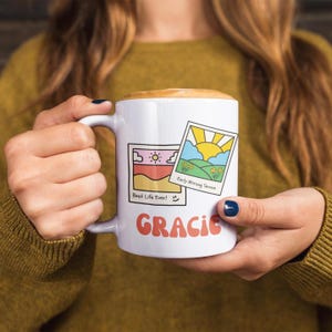 Personalized Retro EMS/Best Life Ever Inspirational Ceramic Mug, jw personalized mug for friend, jw mug for pioneer, mug for service partner