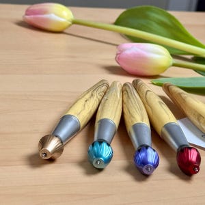 Paintbrush-Shaped Pens with Blue Tint – Perfect Gift for Artists