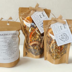 Olla para cocinar a fuego lento Petal & Peel / Popurrí de naranja, lavanda y manzanilla para estufa / Fragancia natural para el hogar / Kit para olla para cocinar a fuego lento / Olla para cocinar a fuego lento de primavera