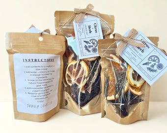 Olla para cocinar a fuego lento con cítricos y hierbas / Popurrí de naranja, limón, romero y tomillo para la estufa / Fragancia natural para el hogar / Kit para olla para cocinar a fuego lento / Olla para cocinar a fuego lento de primavera