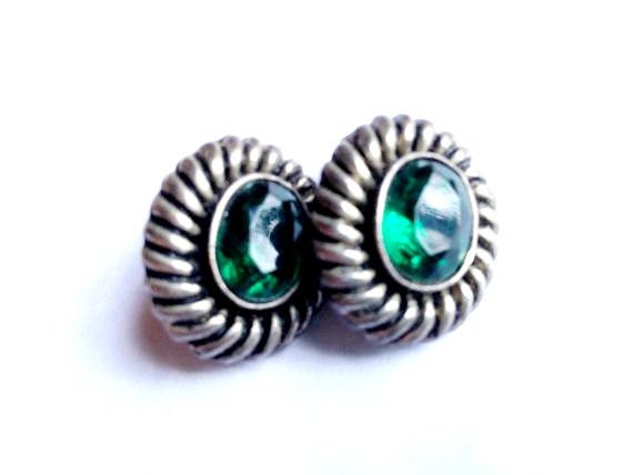 2 Pairs of Vintage Clip on Earrings Circa 1980's - image 3