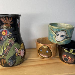 Legende von Zelda Majoras Maske inspiriert Sake / Drink Set