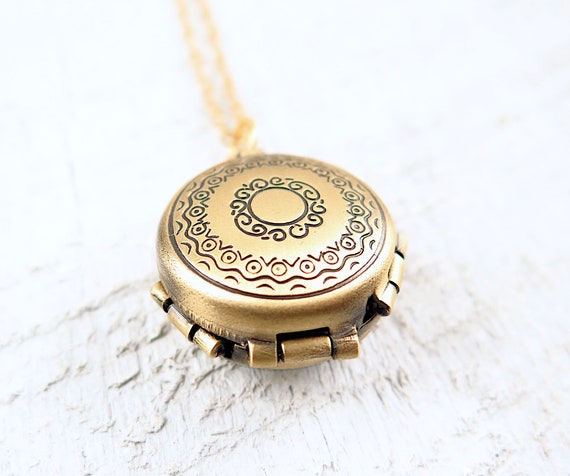Personalized Round Multi Photo Locket 4 Photo Locket Necklace