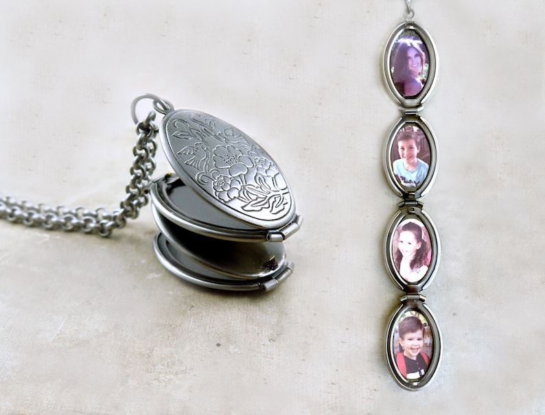 Family Tree Locket Unique Locket With Photo Picture Locket Etsy