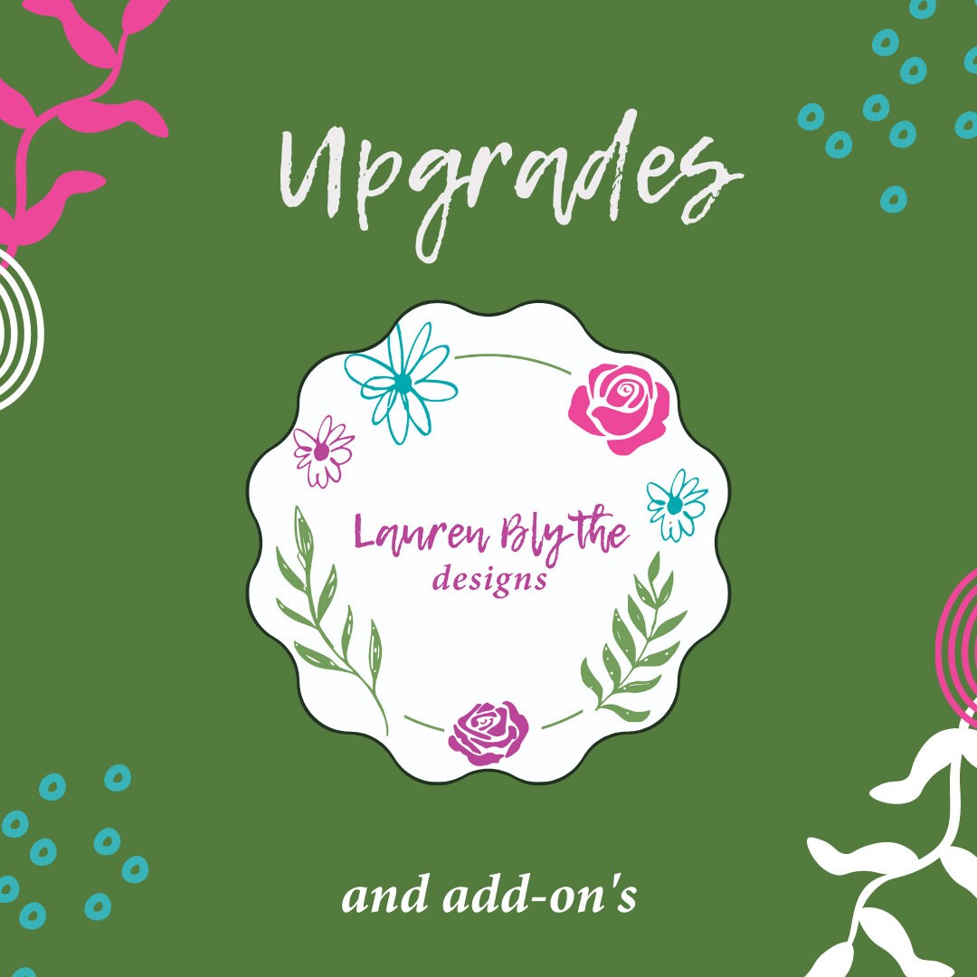 Upgrades and Add on Items - Etsy