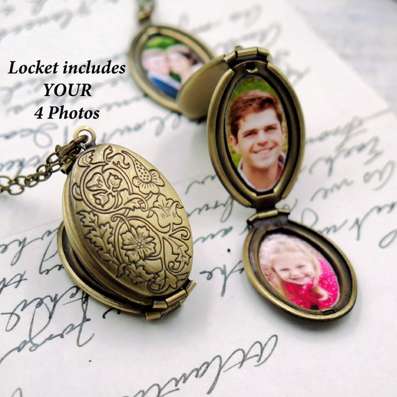 Golden Round Photo Locket Necklace (Put Your Own Photo Yourself) Gold  Plated at Rs 120/piece in Agra