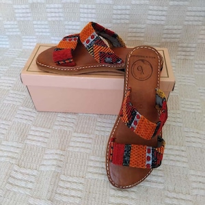 Handcrafted leather berber  sandals ,Moroccan leather slippers,  handmade by skilled artisans In Morocco  sandals ,comfortable Leather shoes