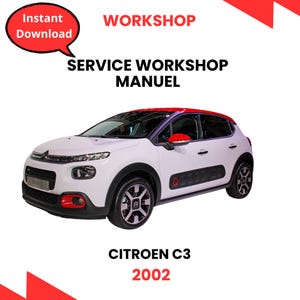 Citroën C3 Repair Manual PDF – 2002 Model Year Service & Maintenance Guide Download