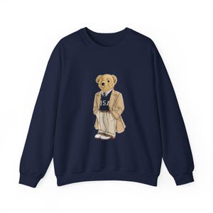 Polo Golf Bear Sweatshirt, Golf Lover Gift, Outdoors Winter