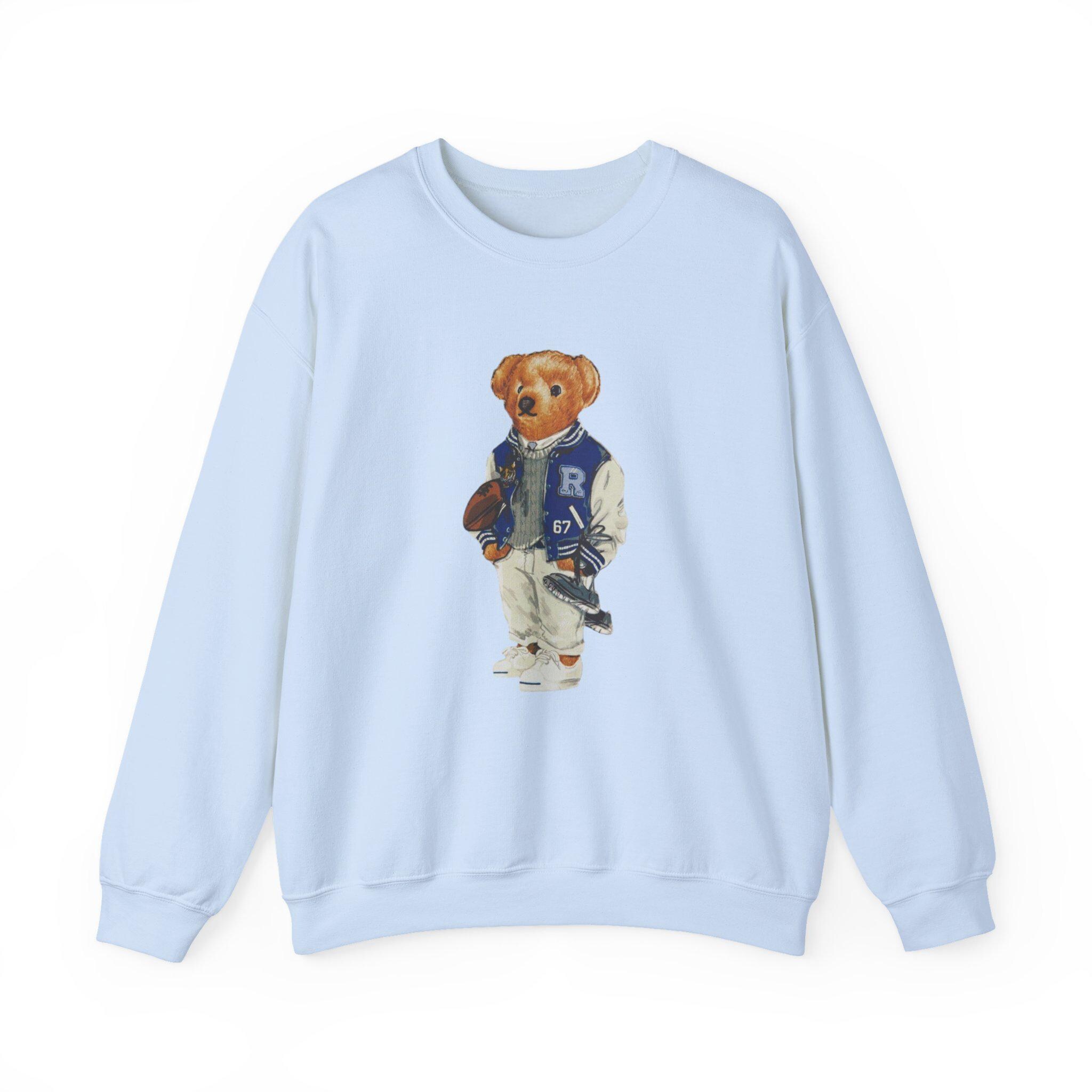 Lauren Teddy Bear Sweater Polo Bear Replica Ralph Lauren Purple Label Polo  Bear Cashmere Crewneck Sweater