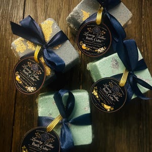 Luxury Tallow Bath Cube | Extra Large Spa Soak Bomb (Cucumber Melon, Citrus Bloom)