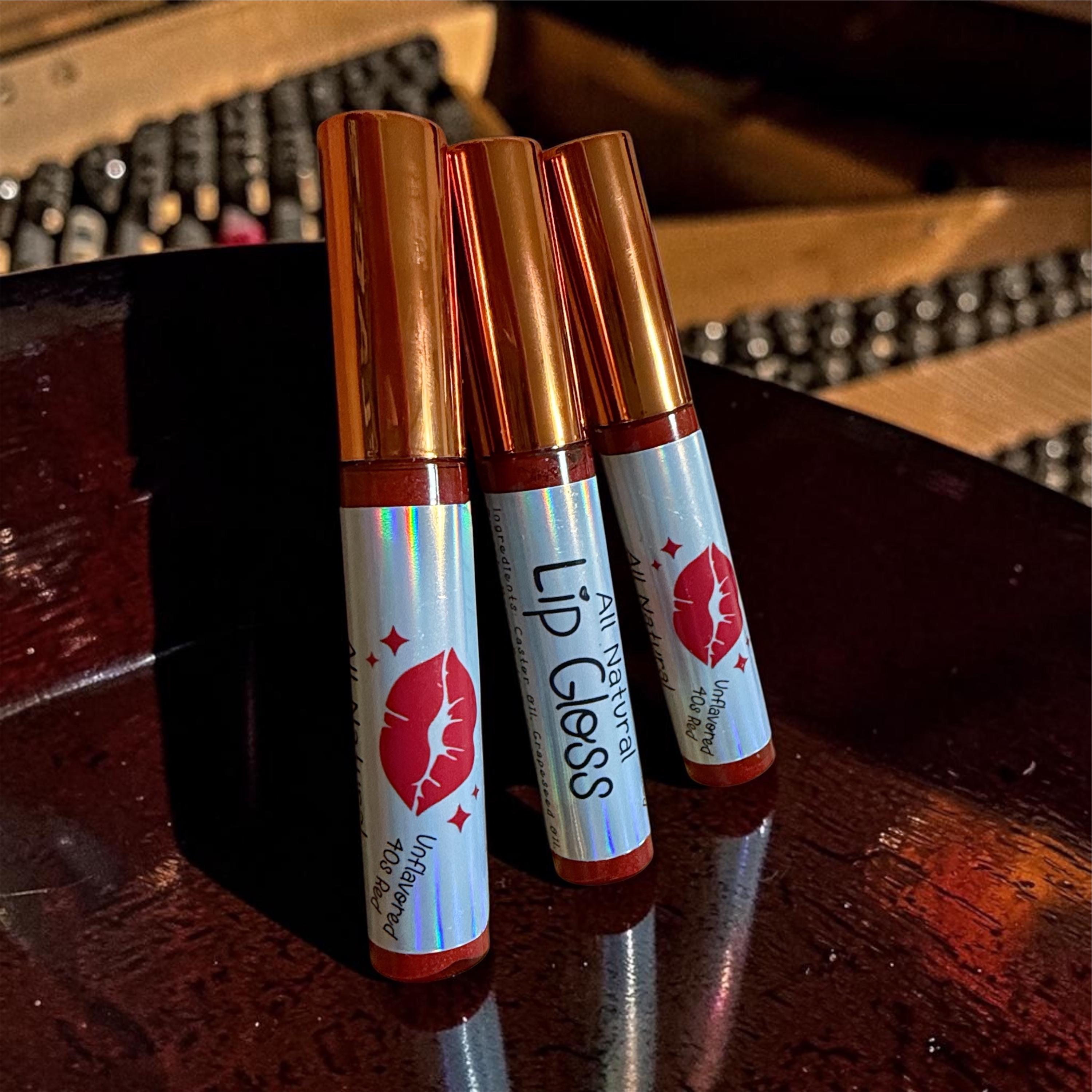All Natural Lip Gloss * Organic * Strawberry * Vanilla * Peach * Cherry * Blackberry Acai * Watermelon