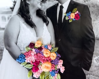 Personalized Hand-Embroidered Photo on Photo Paper with DMC 100% Cotton Embroidery Floss