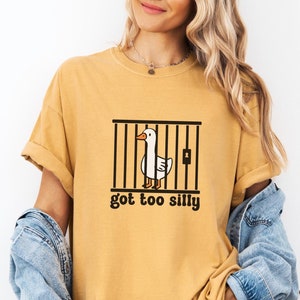 Funny Goose Comfort Colors Shirt: Sarcastic Animal Tee