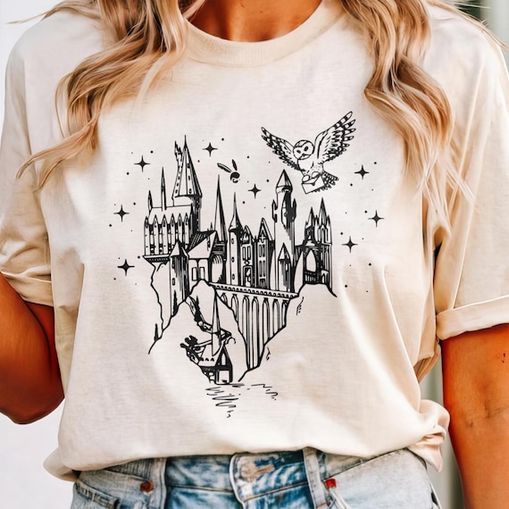 Comfort Colors Wizard Castle Tee: Witchcore Magic Shirt