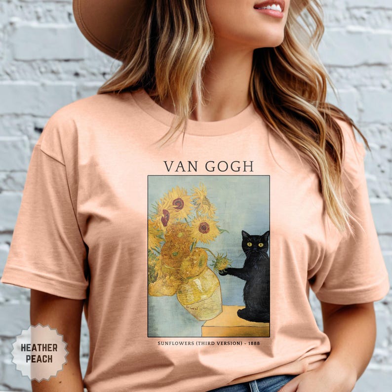 Vintage style Irises floral cat sweatshirt gift for women
