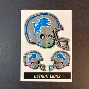 Adesivo vintage NFL Detroit Lions Prism Adesivos VTG anos 80