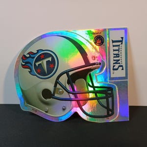 Vintage NFL-sticker Tennessee Titans holografische sticker VTG jaren 90