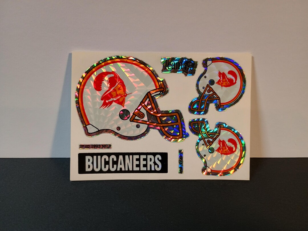 Vintage NFL Sticker Tampa Bay Buccaneers Prism Stickers VTG 90s - Etsy