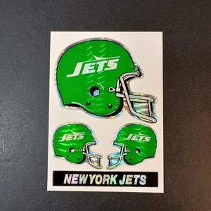 Adesivo vintage NFL New York Jets Prism Stickers VTG anni '80